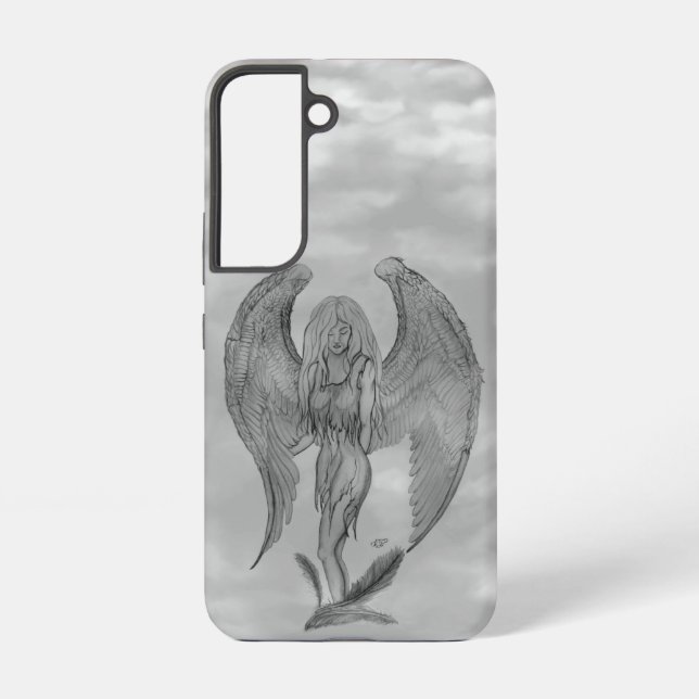 Coque Samsung Galaxy Angel en style tatouage (Verso)