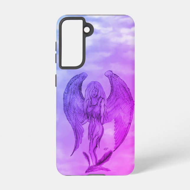 Coque Samsung Galaxy Angel en style tatouage (Verso)