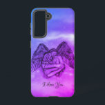 Coque Samsung Galaxy Angel Eros in Love<br><div class="desc">Angel Eros dans l'amour,  Imaginaire dessin au crayon par Krisi ArtKSZP</div>