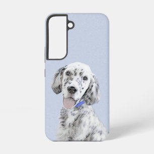 Coque Samsung Galaxy Anglais Setter Blue Belton Peinture Chien Art