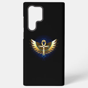 Coque Samsung Galaxy Ankh or avec ailes
