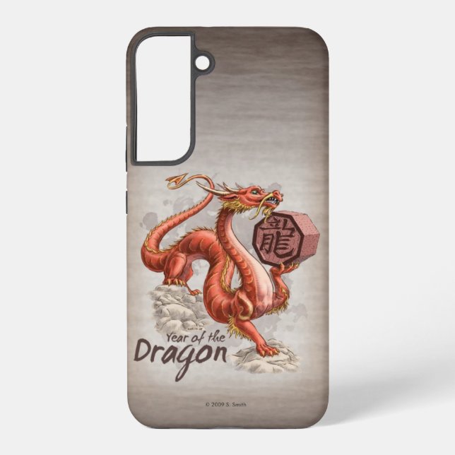 Coque Samsung Galaxy Année du Dragon chinois Zodiac coque iphone d'art (Verso)