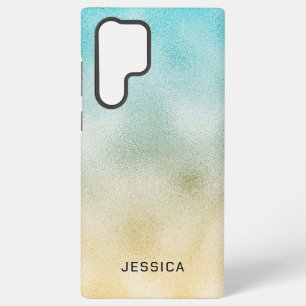 Coque Samsung Galaxy Aqua et Gold Ombre Foil