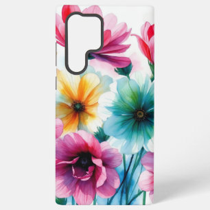 Coque Samsung Galaxy Aquarelle douce et colorée Design floral