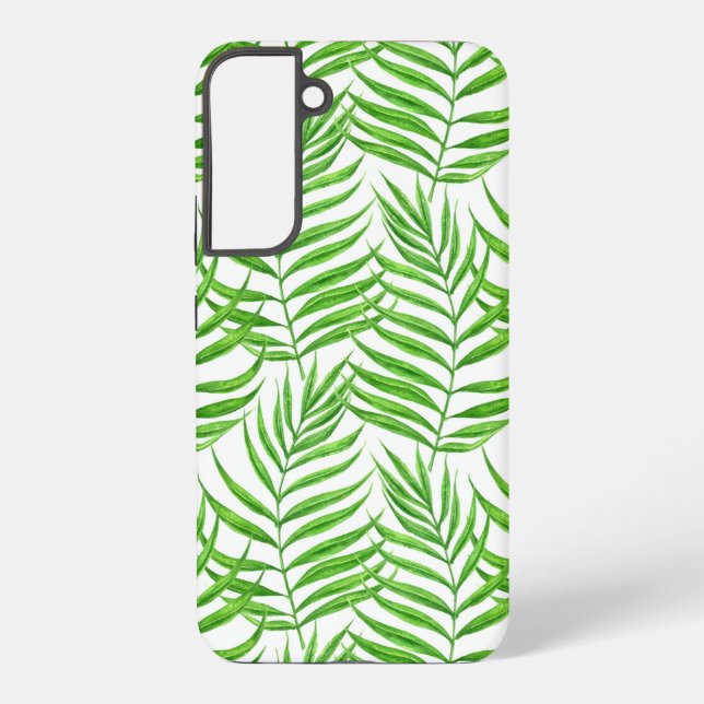 Coque Samsung Galaxy Aquarelle feuille de palme (Verso)