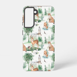 Coque Samsung Galaxy Aquarelle Woodland Baby Motif animal