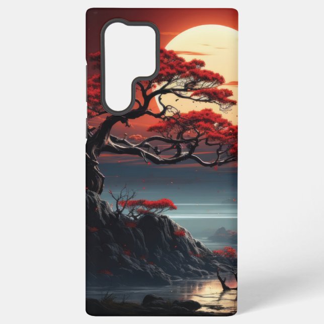 Coque Samsung Galaxy Arbre bonsaï (Verso)