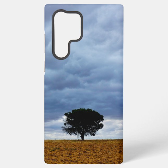 Coque Samsung Galaxy Arbre dans un champ vide (Verso)