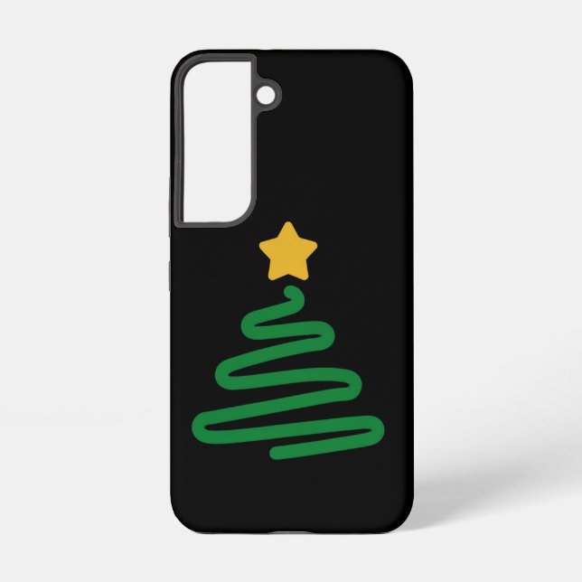 Coque Samsung Galaxy Arbre de Noël drôle (Verso)