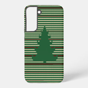 Coque Samsung Galaxy Arbre de Noël rayé