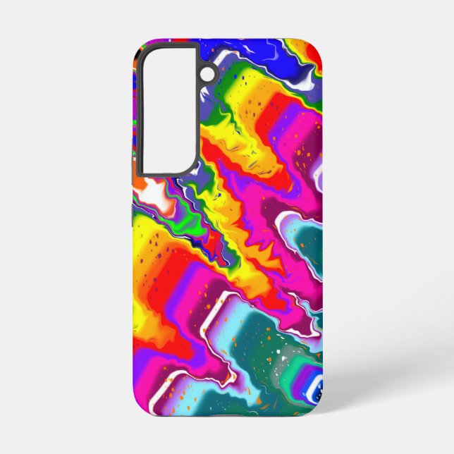 Coque Samsung Galaxy Arc en arc-en-ciel Couleur éclat Flux Art (Verso)
