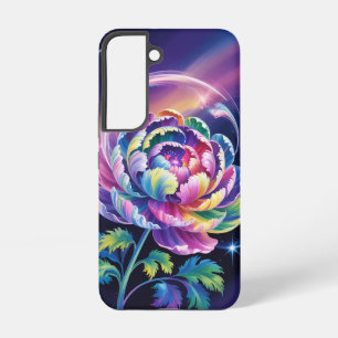 Coque Samsung Galaxy Arc-en-ciel en fleur cosmique