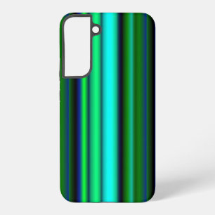 Coque Samsung Galaxy Arc-en-ciel rayures bleu vert