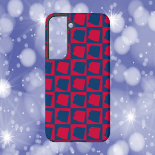 Coque Samsung Galaxy Arizona Motif rouge et bleu