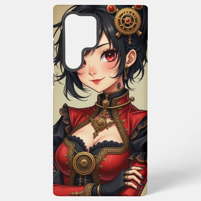 Coque Samsung Galaxy Arlequin Steampunk (Verso)