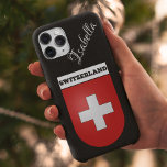 Coque Samsung Galaxy Armoiries Vintages de Suisse | Parties scintillant<br><div class="desc">Armoiries Vintages de Suisse sur parties scintillant noire fine arrière - plan | Nom manuscrit Samsung Galaxy S22 Coque. Obtenez un étui téléphonique unique avec l'emblématique armoiries de Suisse. La meilleure partie est que ce boîtier téléphonique peut être customisé. Montrez votre amour pour le patrimoine suisse et protégez votre téléphone...</div>