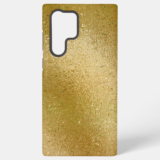 Coque Samsung Galaxy Arrière - plan de texture iridescente or (Verso)