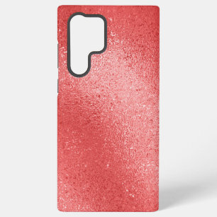 Coque Samsung Galaxy Arrière - plan de texture irisée rouge