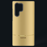 Coque Samsung Galaxy Arrière - plan d'or métallique minimaliste<br><div class="desc">Image simple,  moderne et élégante d'un arrière - plan en or métallique. accent or brillant</div>
