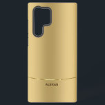 Coque Samsung Galaxy Arrière - plan d'or métallique minimaliste<br><div class="desc">Image simple,  moderne et élégante d'un arrière - plan en or métallique. accent or brillant</div>