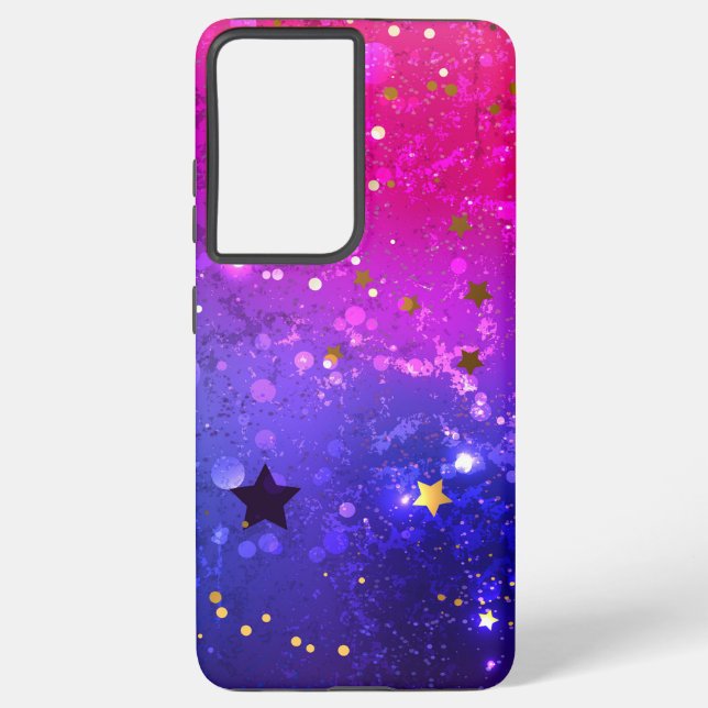 Coque Samsung Galaxy Arrière - plan rose brillant (Verso)