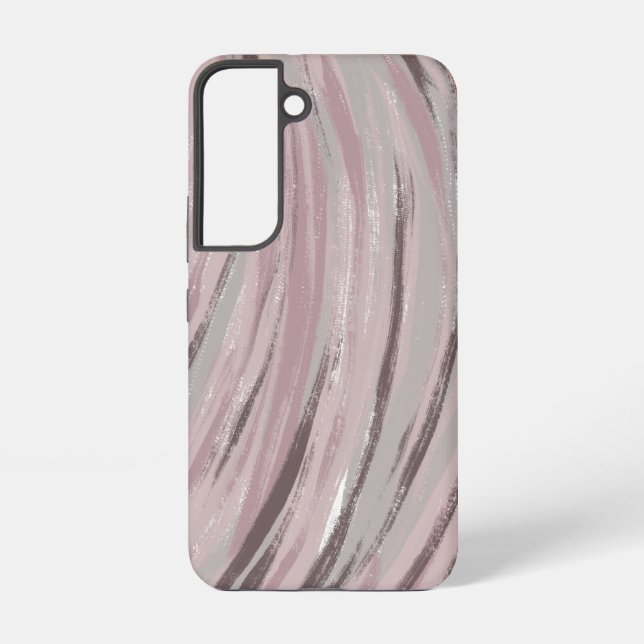 Coque Samsung Galaxy Art Abstrait de ligne violet (Verso)