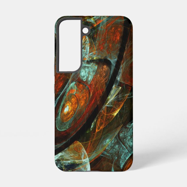 Coque Samsung Galaxy Art abstrait découpé dans le temps (Verso)