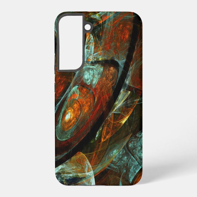 Coque Samsung Galaxy Art abstrait divisé par le temps (Verso)