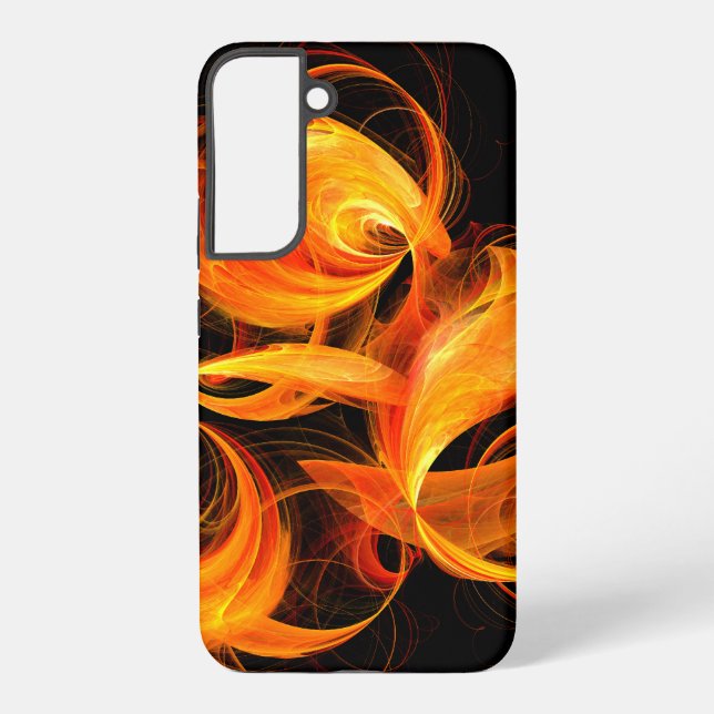 Coque Samsung Galaxy Art abstrait Fireball (Verso)