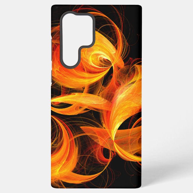 Coque Samsung Galaxy Art abstrait Fireball (Verso)