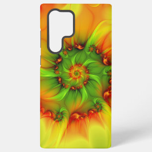 Coque Samsung Galaxy Art abstrait fractal moderne et coloré psychédéliq