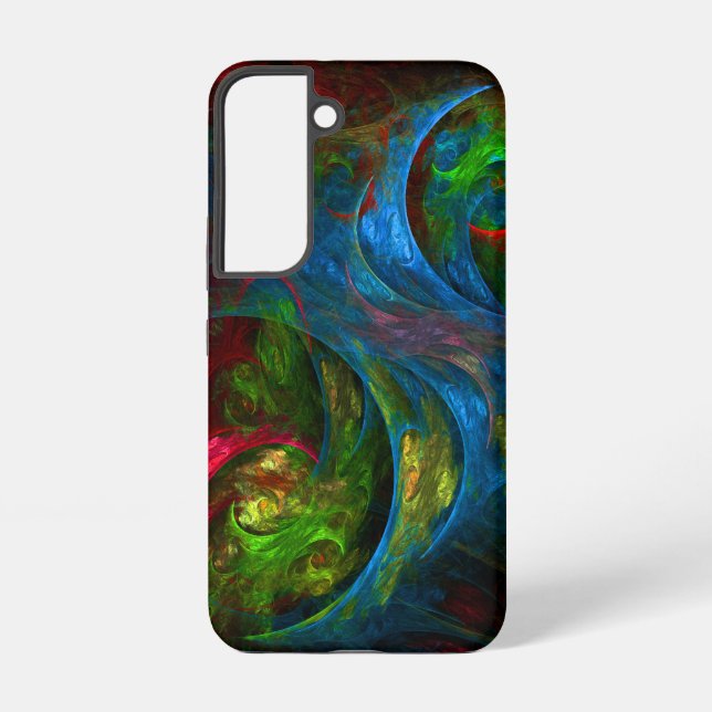 Coque Samsung Galaxy Art abstrait Genesis Blue (Verso)