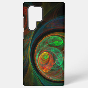 Coque Samsung Galaxy Art abstrait vert de renaissance