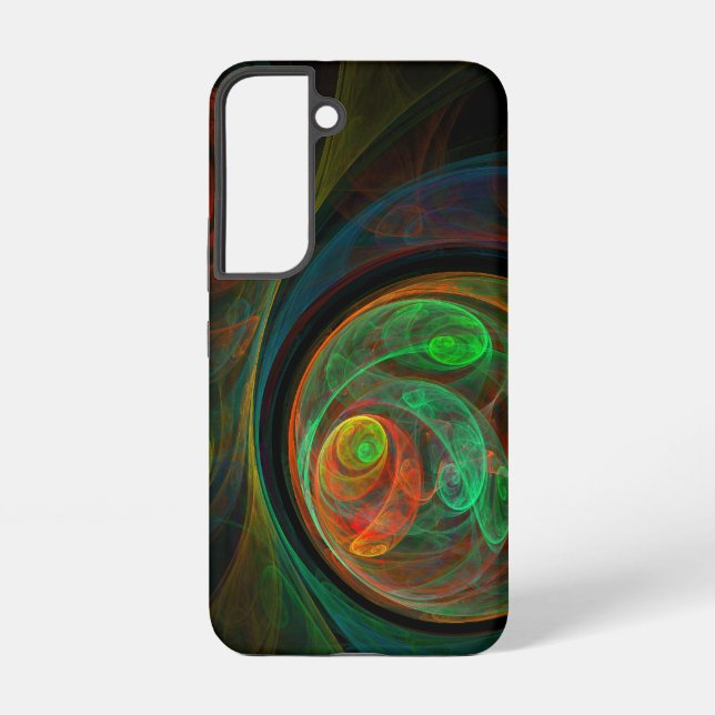 Coque Samsung Galaxy Art abstrait vert de renaissance (Verso)