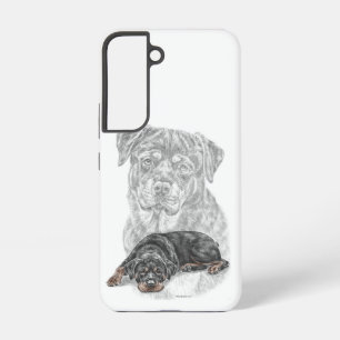 Coque Samsung Galaxy Art de chien Rottweiler