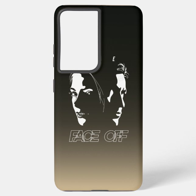 Coque Samsung Galaxy Art de la silhouette de confrontation humaine | (Verso)