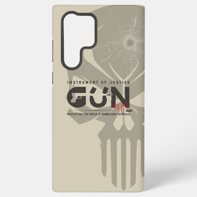 Coque Samsung Galaxy Art de monogramme de pistolet | (Verso)