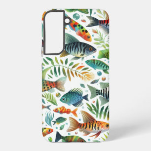 Coque Samsung Galaxy Art de poissons sous-marins colorés