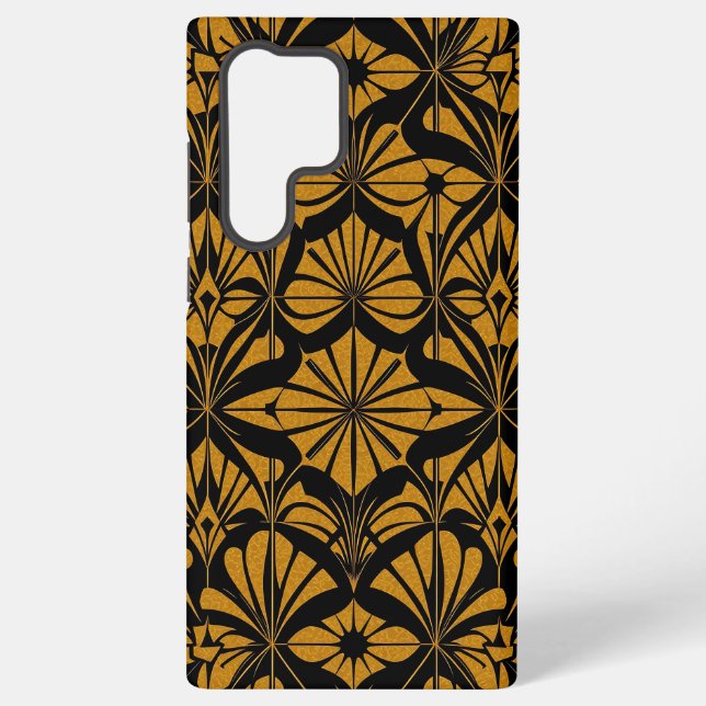 Coque Samsung Galaxy Art Deco Gold Geometric Samsung Galaxy Case (Verso)
