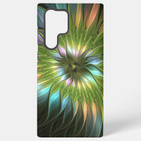 Art Fractal Fleur Imaginaire Coloré Lumineux