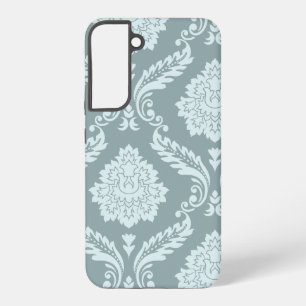 Coque Samsung Galaxy Art Rococo Damassé I Bleu de Canard Œuf+Turquoise