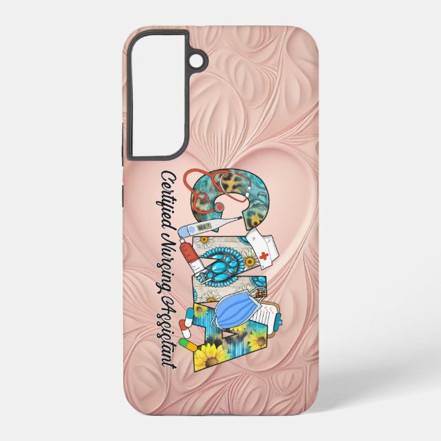 Coque Samsung Galaxy Assistant en soins infirmiers certifié de l'AIIC (Verso)