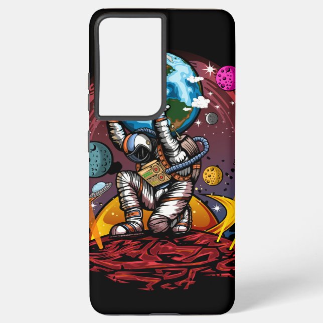 Coque Samsung Galaxy Atlas Space Man (Verso)