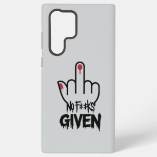 Coque Samsung Galaxy Aucun F***s donné" Conception minimaliste du doigt