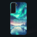 Coque Samsung Galaxy aurora borealis/Noël/hiver<br><div class="desc">allusion à Noël</div>