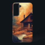 Coque Samsung Galaxy Automne/Automne/Halloween/Peinture rustique<br><div class="desc">tomber avec une pointe d'halloween</div>