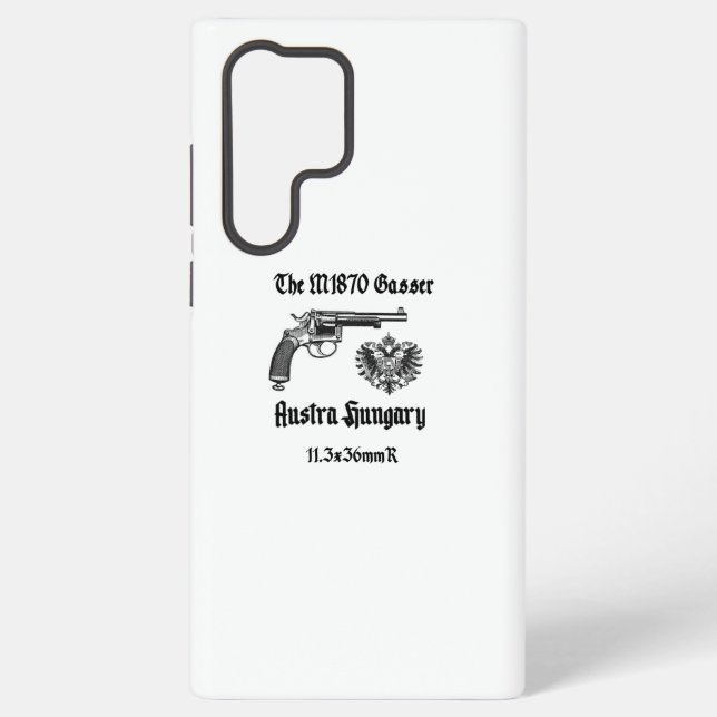 Coque Samsung Galaxy Autriche-Hongrie Gasser revolver WWI (Verso)