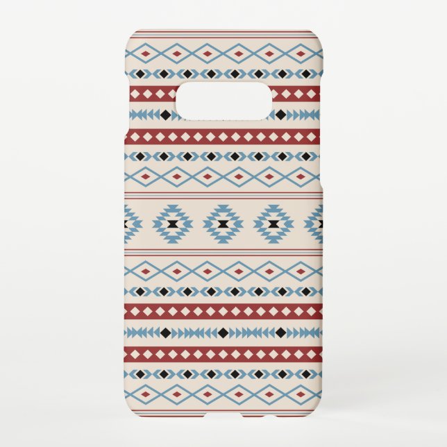 Coque Samsung Galaxy Aztec Blue Red Black Cream Mixte Motifs Motif (Dos)