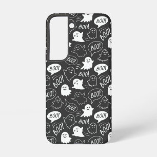 Coque Samsung Galaxy B&W Cute Doodle Halloween Motif