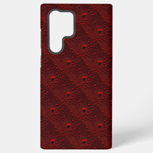 Coque Samsung Galaxy Baisses d'eau sur le métal Crimson